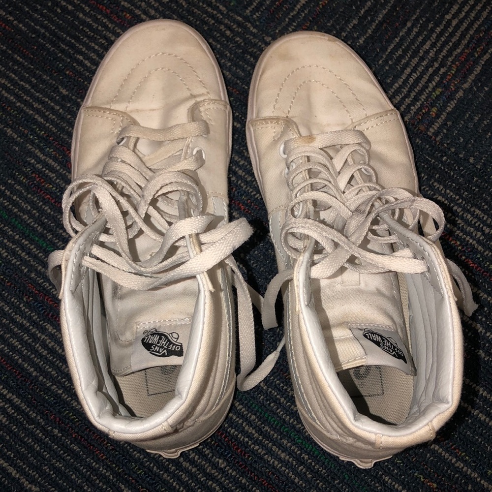 White High Top Vans
